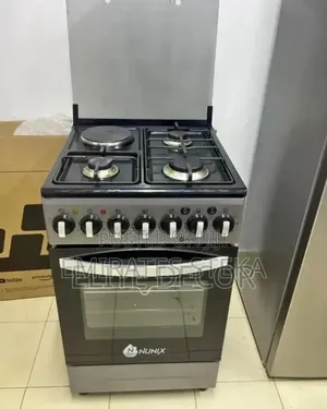 Nunix 3+1 Standing Cooker na Gas Oven 55x50cm