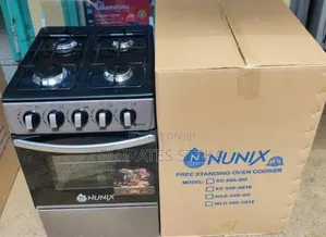 Nunix 50x55cm Jiko la Kusimama la Gesi Kamili - Jipya Kabisa