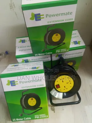 Powermate 25m Extension Cable Reel 2.5mm Heavy Duty
