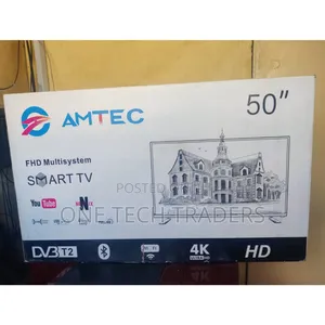 Amtec TV 50" Smart Android Isiyo na Fremu na Bluetooth