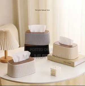 Modern Striped Spring-Loaded Serviette Holder