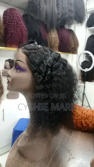 Wig ya Nywele za Binadamu - 14" Water Curl Full Frontal