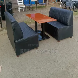 Modern 4-Seater Restaurant/Bar Bench and Table Set