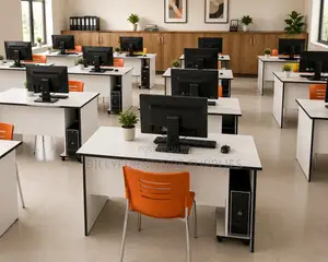 1.2m White Office Workstation Desk