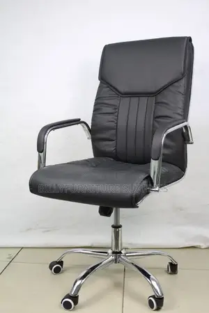 Executive Office Chair with Chrome Base