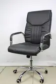 Executive Office Chair with Chrome Base - 1