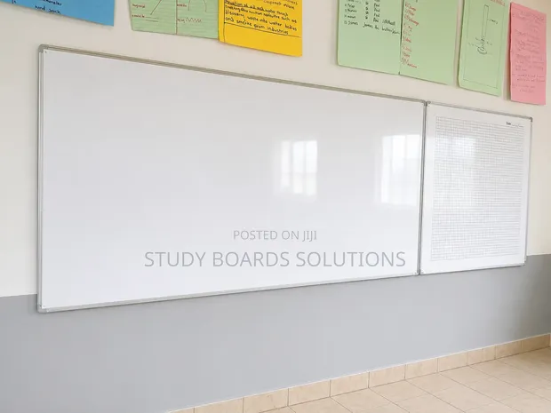 8x4ft Magnetic Whiteboard & 4x4ft Graph Board for Schools - 1