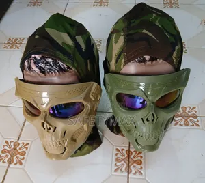 Maski ya Uso ya Fuvu ya Tactical na Miwani