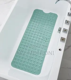 Extra Long Non-Slip Shower & Bathtub Mat with Suction Cups