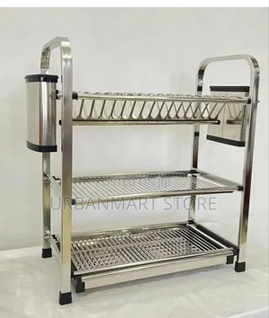 Strong 3 Tier Aluminium Kitchen Dish Rack