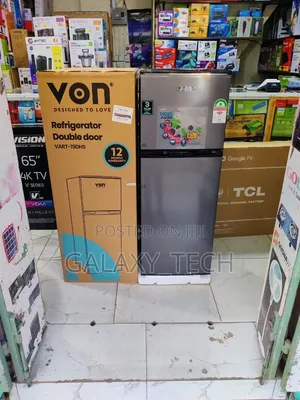 Von 136L Double Door Fridge - VART-19DHS