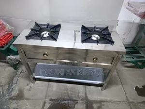 Cooker ya Gesi ya Chuma cha Kutuozi ya Burner 2 ya Kazi Nzito