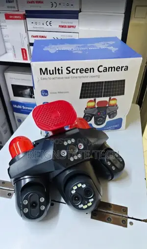 Simcard Solar PTZ Camera with Siren, 4G Triple Lens