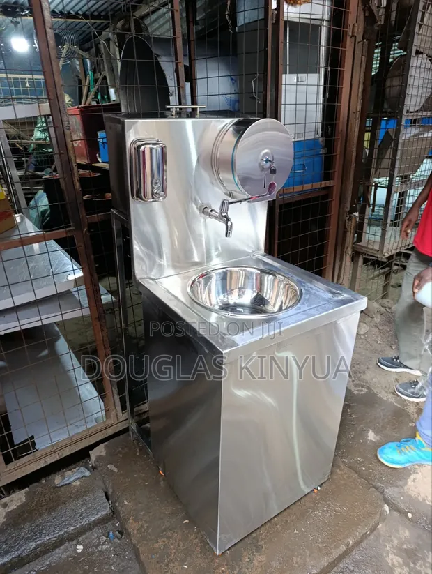 Brand New Stainless Steel Portable Hand Wash Station - 1