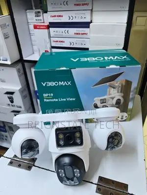 V380 Pro 8MP 4-Lens 4G Solar PTZ Outdoor Camera