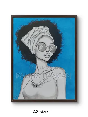 Hand Painted Acrylic Art on Canvas (A3)
