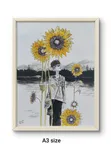 Hand Painted Acrylic Art on Canvas (A3) - 3