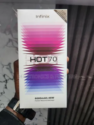 Infinix Hot 70 128GB Mpya Nyeusi