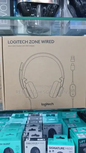 Logitech Zone Headset Wired na Mic ya Kuzuia Kelele