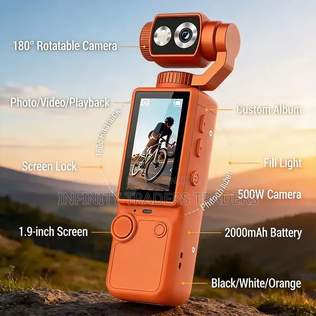 Q8 4K Ultra HD Sports Vlogging Camera na Gimbal - 1