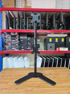 Dual Vertical Monitor Stand - Heavy Duty Inaokoa Nafasi