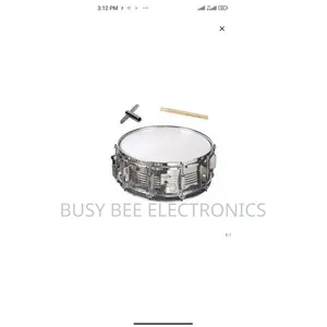Metal Snare Drum with Key and Stick