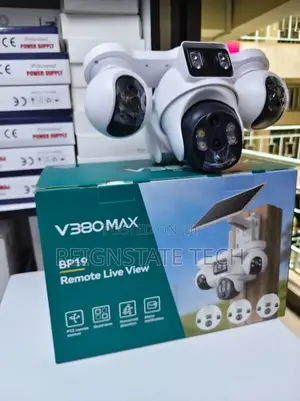 V380 MAX 4 Lens 4G PTZ Solar Camera