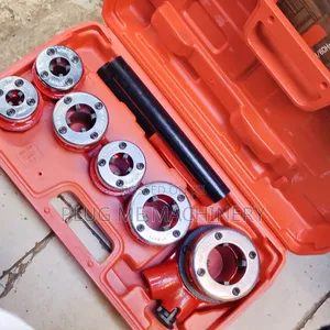 Brand New 6-Piece Pipe Threader Machine with Ratchet Die Stock