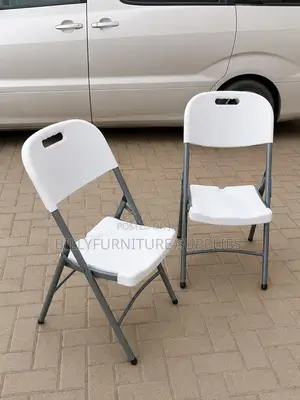 Durable White Folding Chairs for Events, Schools, Offices