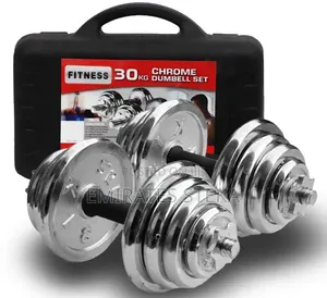 30kg Adjustable Dumbbell to Barbell Weight Set with Case
