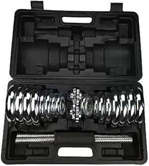 Bodyfit Dumbbells za Chrome Zinazoweza Kurekebishwa 30kg