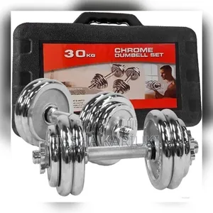 Seti ya Dumbbell za Chrome za Bodyfit za 30kg
