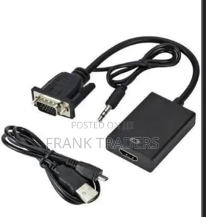 Kebo ya VGA hadi HDMI yenye Nguvu ya USB na Sauti