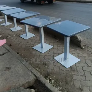 Custom Restaurant Square Table with Marble Finish