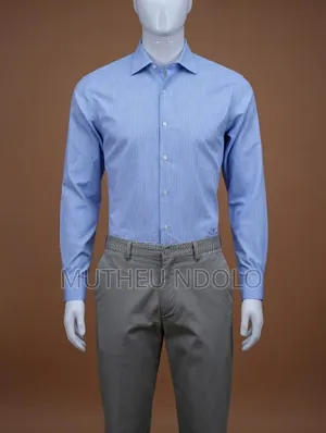 Thrift Shati za UK Plain/White Formal/Casual
