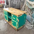 Handcrafted Rustic Wood Storage Cabinet - 3