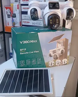 4G 4-Lens Solar CCTV Camera with Motion Tracking