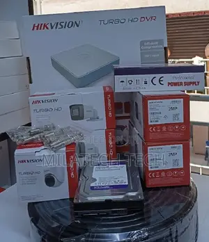 Hikvision 4 Camera CCTV Kit with DVR & Accessories