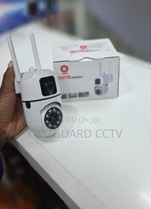 Kamera ya Usalama ya V380 Nje ya Nje yenye Lens Mbili na Pan Tilt - 1