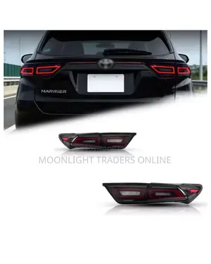 Smoked Aftermarket Tail Lights for Toyota Harrier 2014