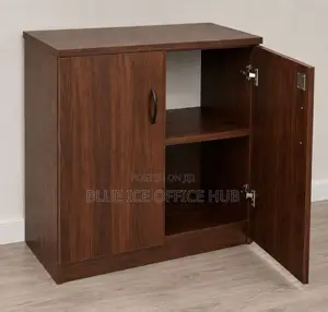 Wooden Office Storage Cabinet With Shelves And Doors