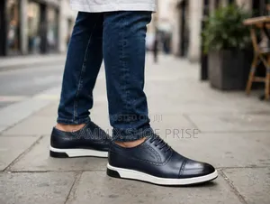 Viatu vya John Foster Navy Leather Brogue Oxford