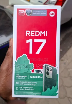 Xiaomi Redmi 17 256GB Mpya Nyeusi