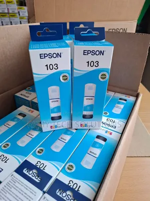 Tinti ya Epson 103 Cyan kwa L3210