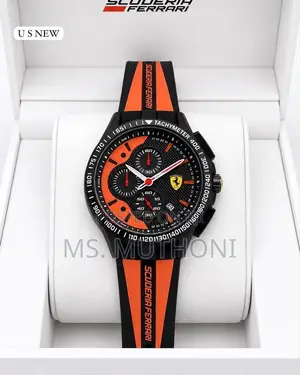 Scuderia Ferrari Chronograph Silicone Strap Watch