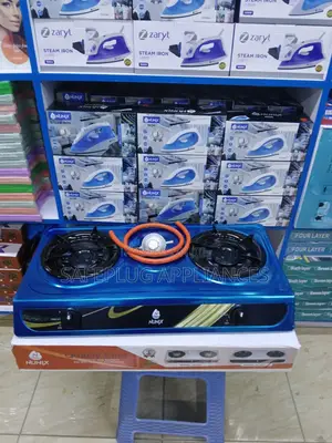 Nunix Chuma cha Kutolea 2 Burner Jiko la Gesi
