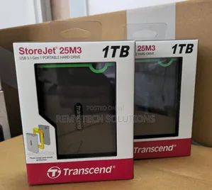 Transcend StoreJet 1TB External Hard Drive Portable