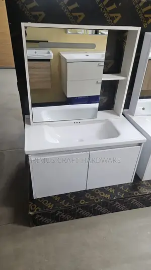 Kabati la Vanity la 80cm na Kioo
