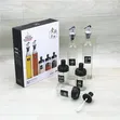 Glass 5pc Kitchen Set: Oil Bottles & Seasoning Jars - 4