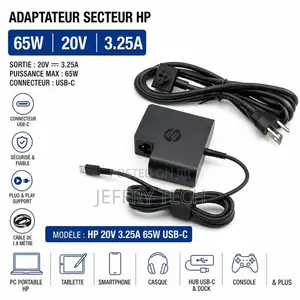 Chaja ya Laptop ya HP 65W USB-C